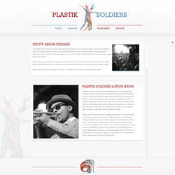 Plastik.Soldiers Webdesign