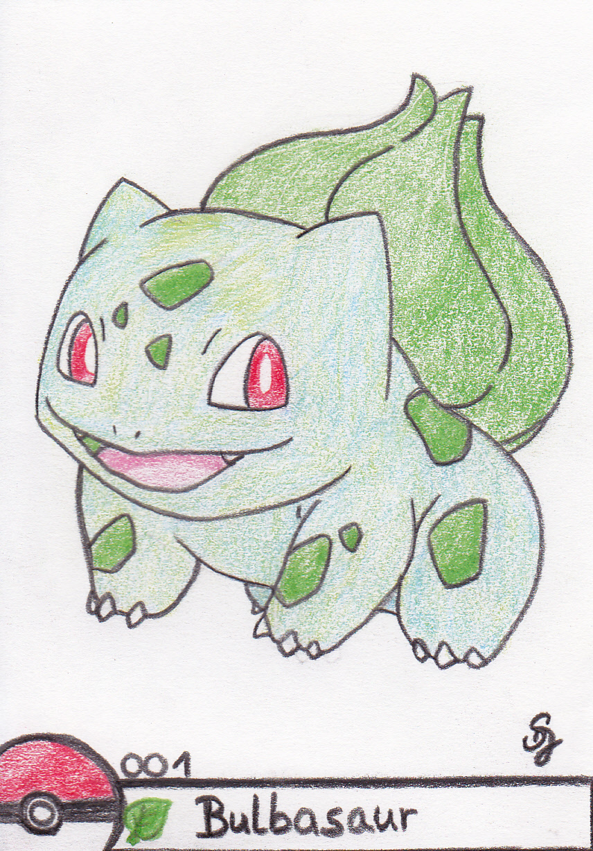 Pokemon : Pokedex Number 001 Bulbasaur