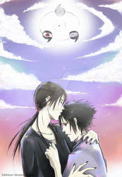 Itachi and sasuke little kiss.