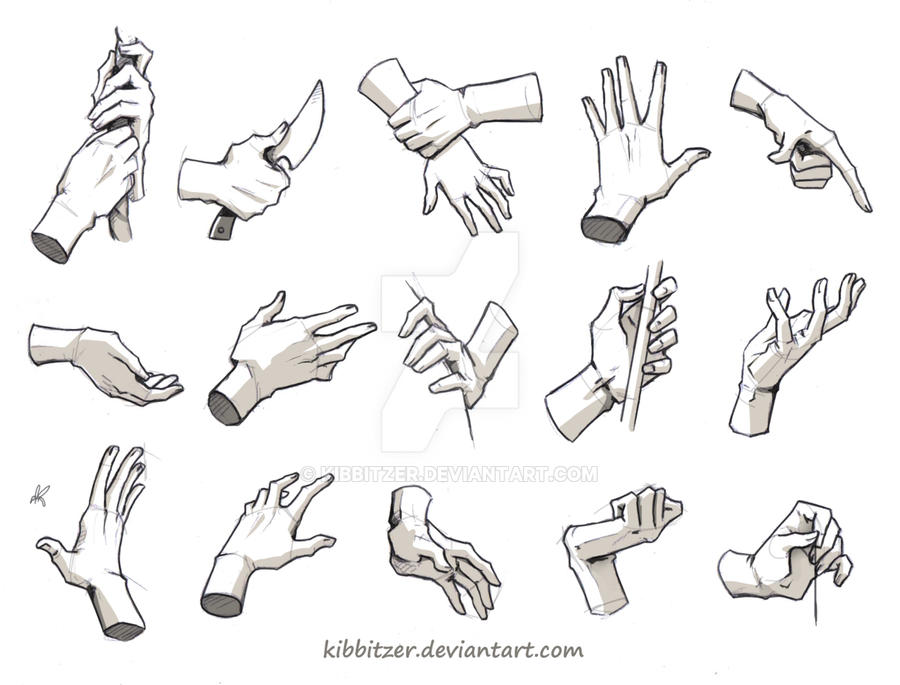 Hands Reference 3 by Kibbitzer on DeviantArt