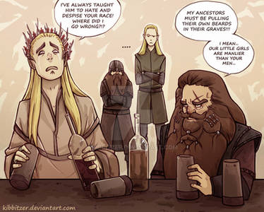 Thranduil and Gloin - RACIST DADDIES