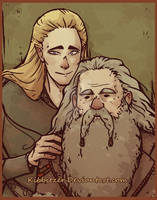 Legolas and old Gimli-asdfghjklqwert