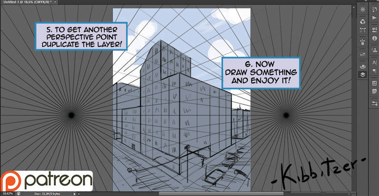 Perspective grid tutorial with Photoshop cs6