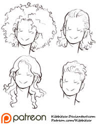 Curly Hair Reference Sheet 2