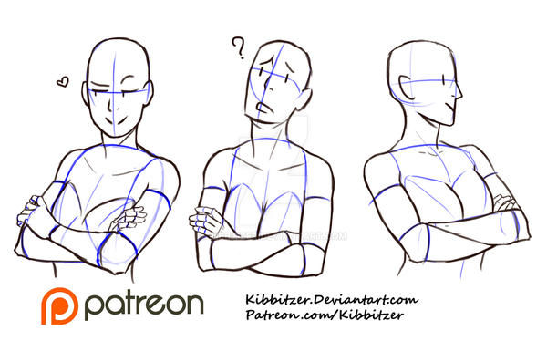 Crossed Arms Reference Sheet 2 By Kibbitzer On Deviantart