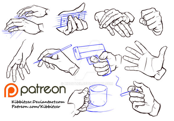 Hands reference sheet 6