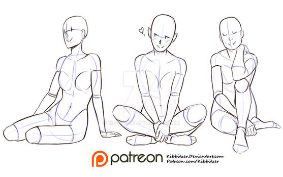 Sitting on the ground reference sheet