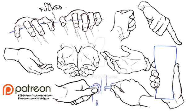 Hands reference sheet 7