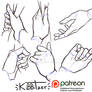 Hands reference sheet 9
