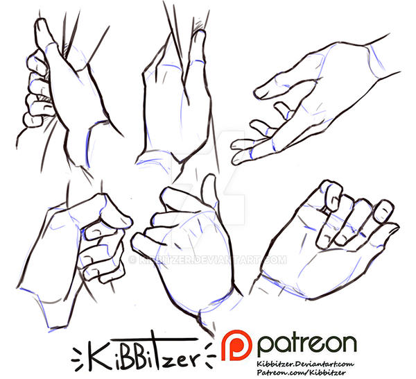 Hands reference sheet 9 by Kibbitzer on DeviantArt