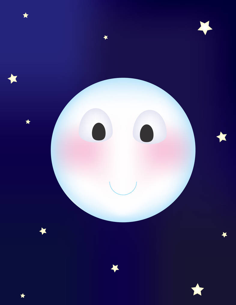 Cute Moon by MeaganMichelle on DeviantArt