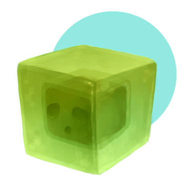 Made myself a Scared dumbed Minecraft Slime OC by AcaciusTheGod on  DeviantArt
