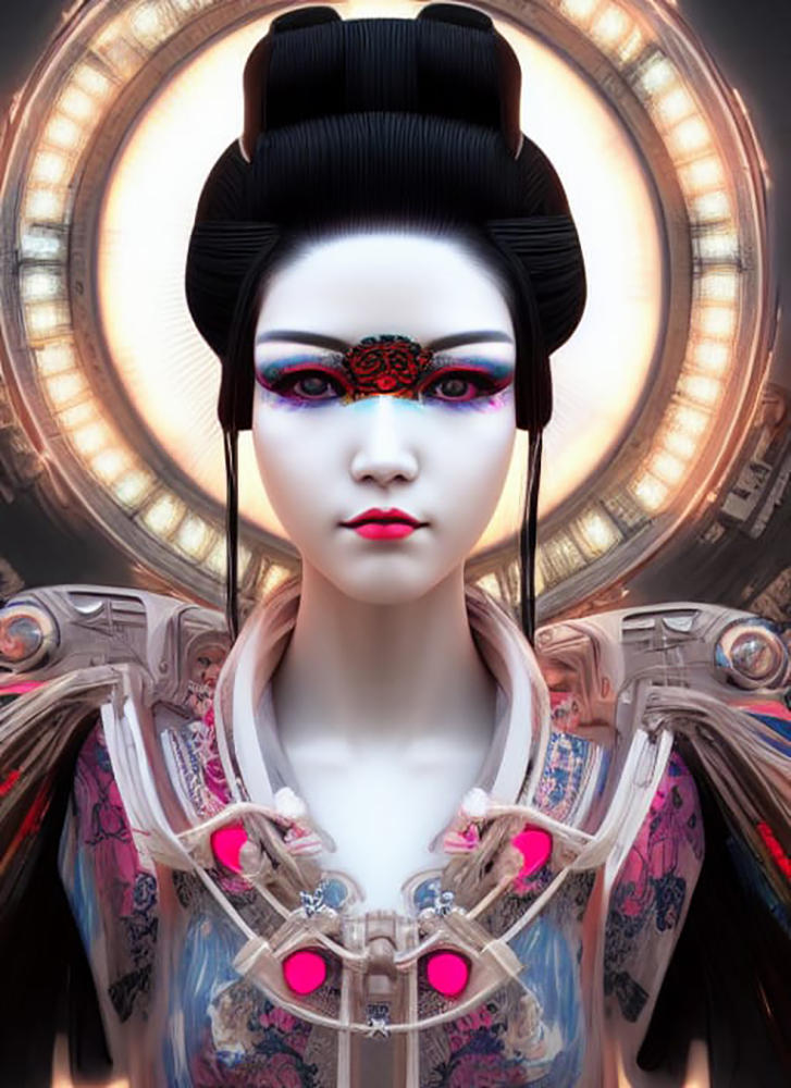 Cyberpunk Geisha by lindans on DeviantArt