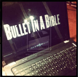 ...Bullet in a bible...