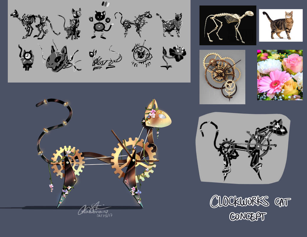Sources of Influence Workshop: Clockworks Cat by AoK-kaNINAkapa on ...