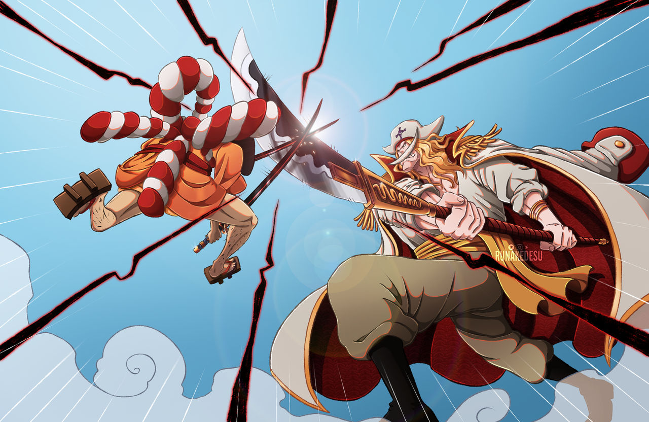 One Piece Oden Vs Whitebeard By Runakedesu On Deviantart