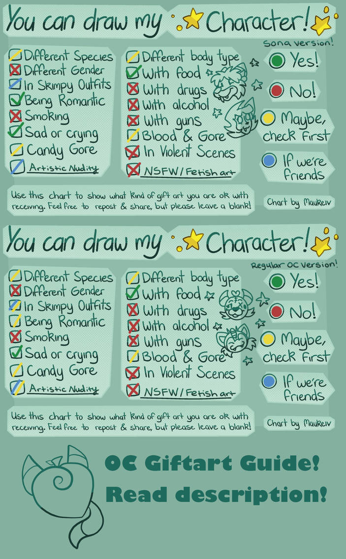 Character Permission Sheet by LocalPeaches on DeviantArt