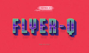 Retro Vintage Text Effect Photoshop Template Vol.3