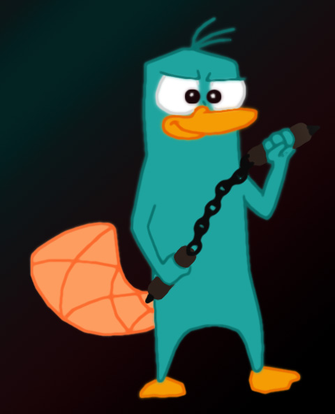 Perry with Nunchucks