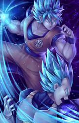 Goku and Vegeta blue!