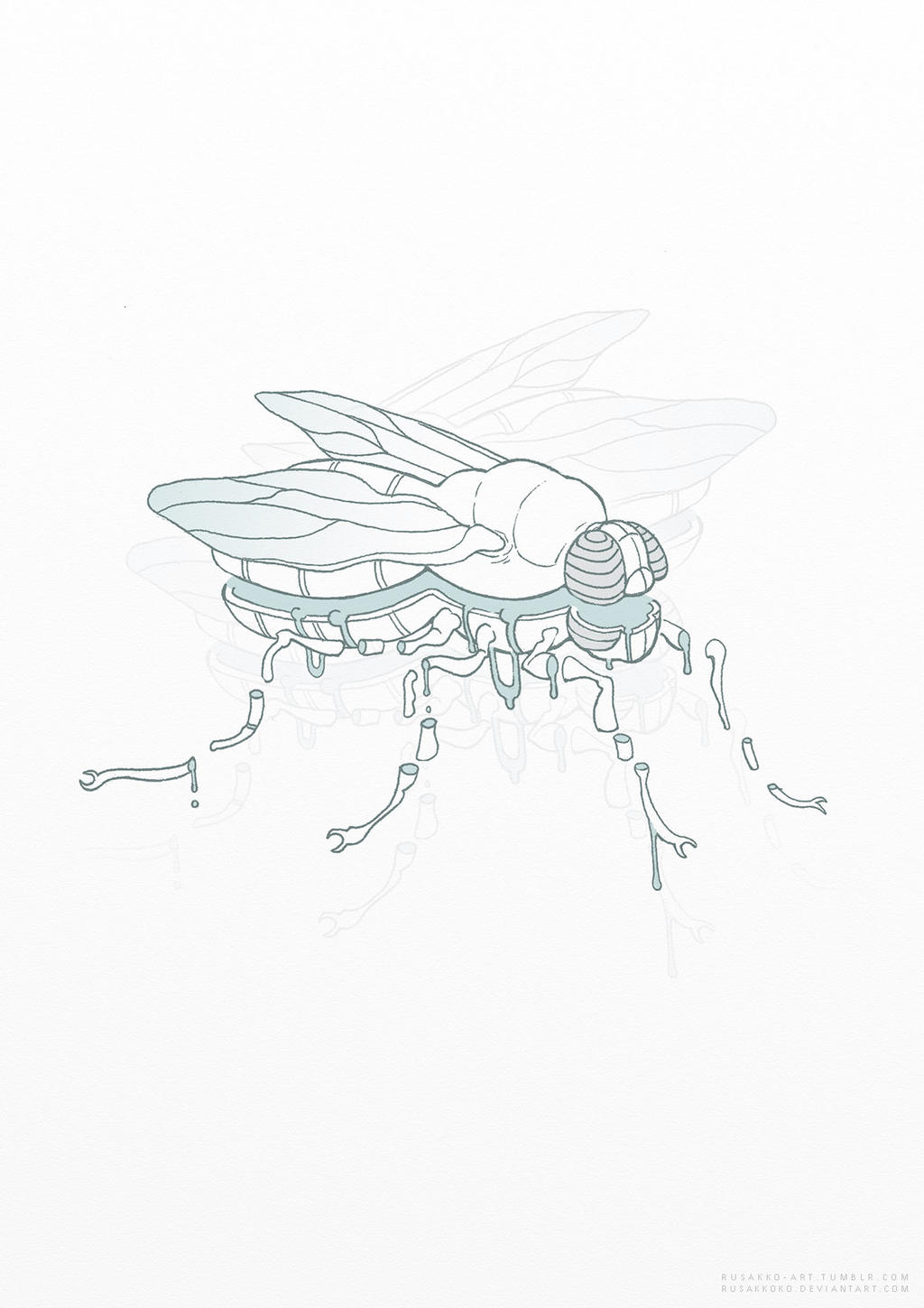 Deviantart Compostfly The Flies and the Honey-Pot (inktober #11) by MischievousDog on DeviantArt