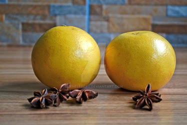 Two Grapefruits and Star Anise