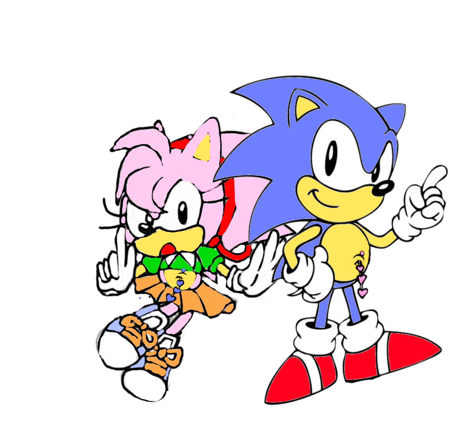 Sonamy - Classic Sonic by MineDobla3 on DeviantArt