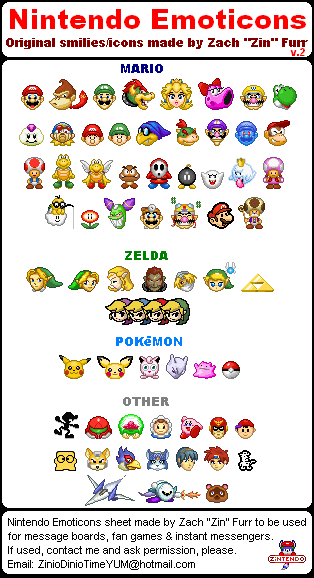 Nintendo Emoticons V.2