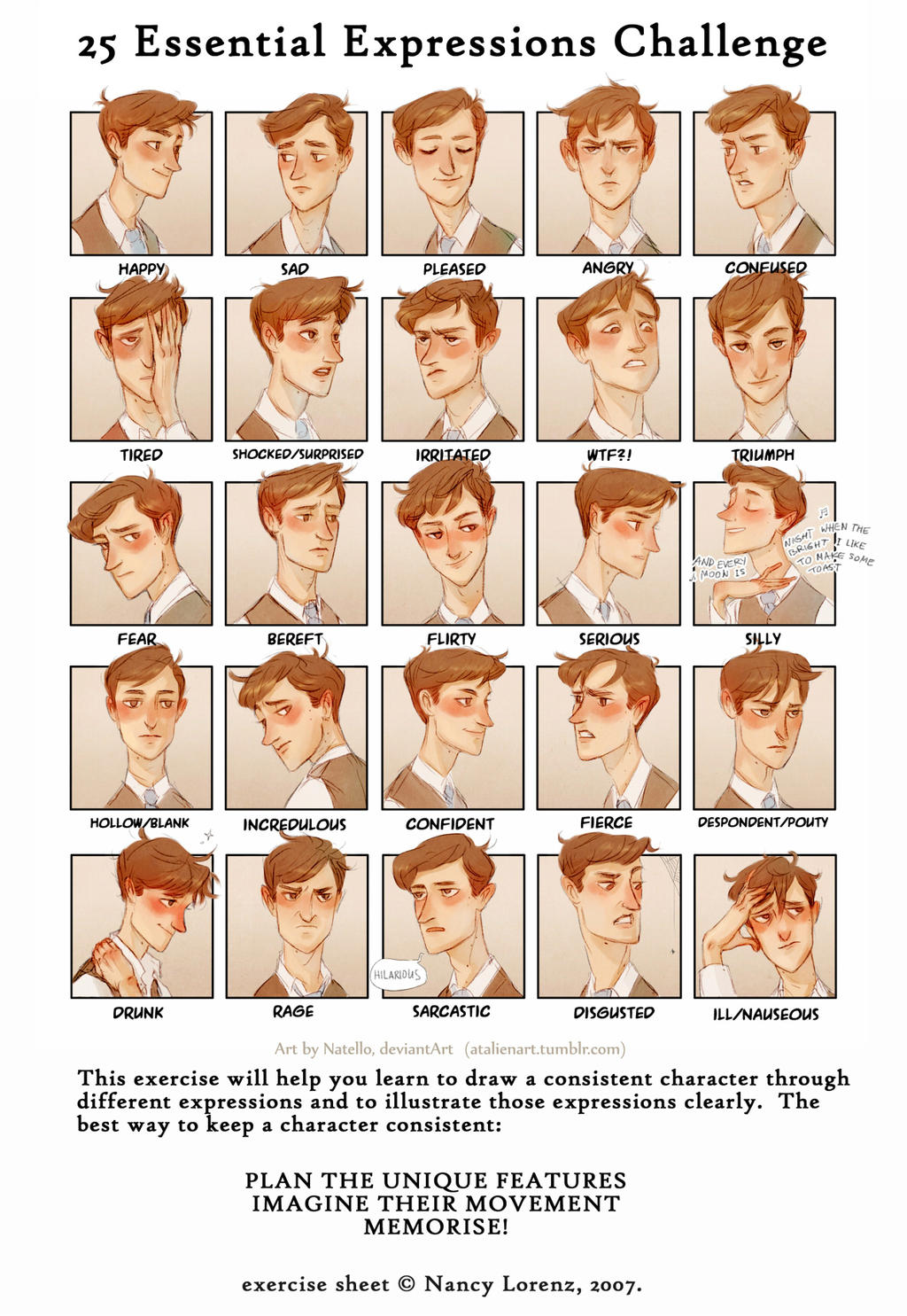Oc Expression Exercise OC (8) Expressions Challenge by Natello on DeviantArt