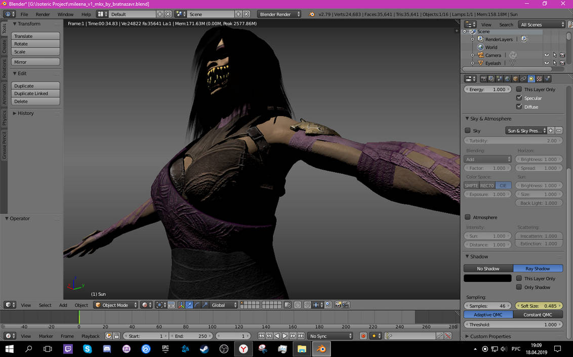 Mkx Rig Models Mileena - Updated MKX 3d Model by Bratnazavr on DeviantArt
