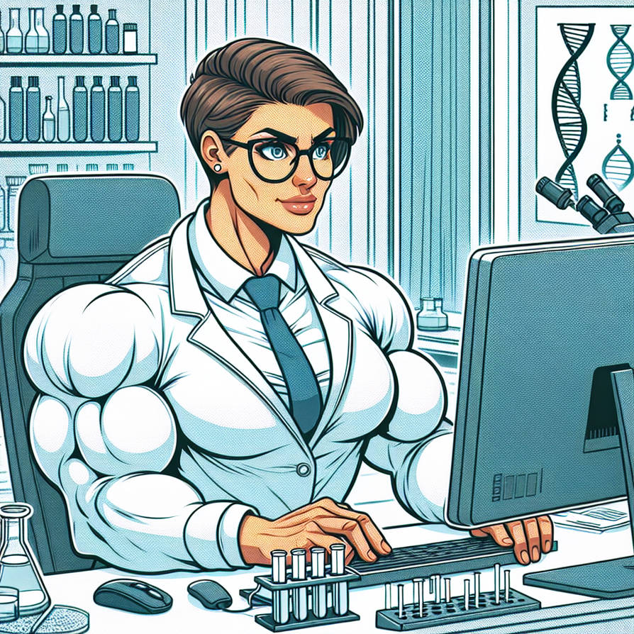 Buff Scientist scientist by cn757 on DeviantArt