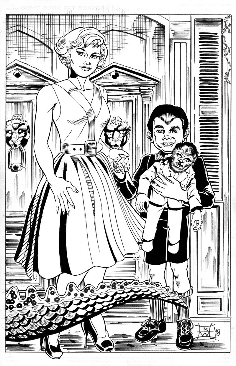 Marilyn And Eddie Munsters And Spot