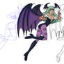 Morrigan of Darkstalkers process