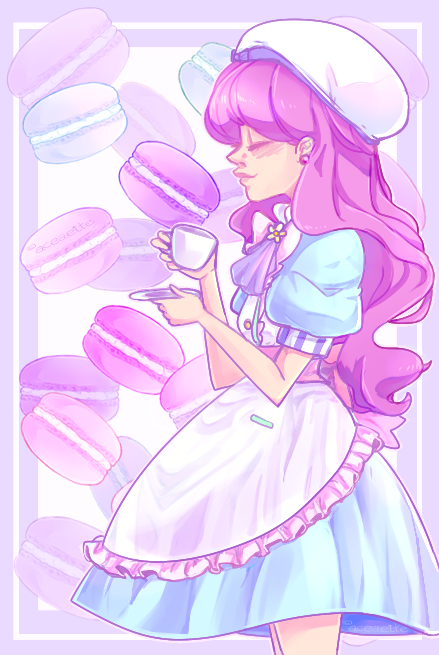 Macaron Tea Time!~ [Precure/Fanart]