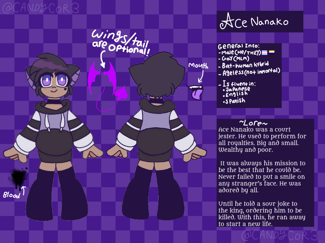 Ace Ref Sheet by CANDYxBATZ on DeviantArt