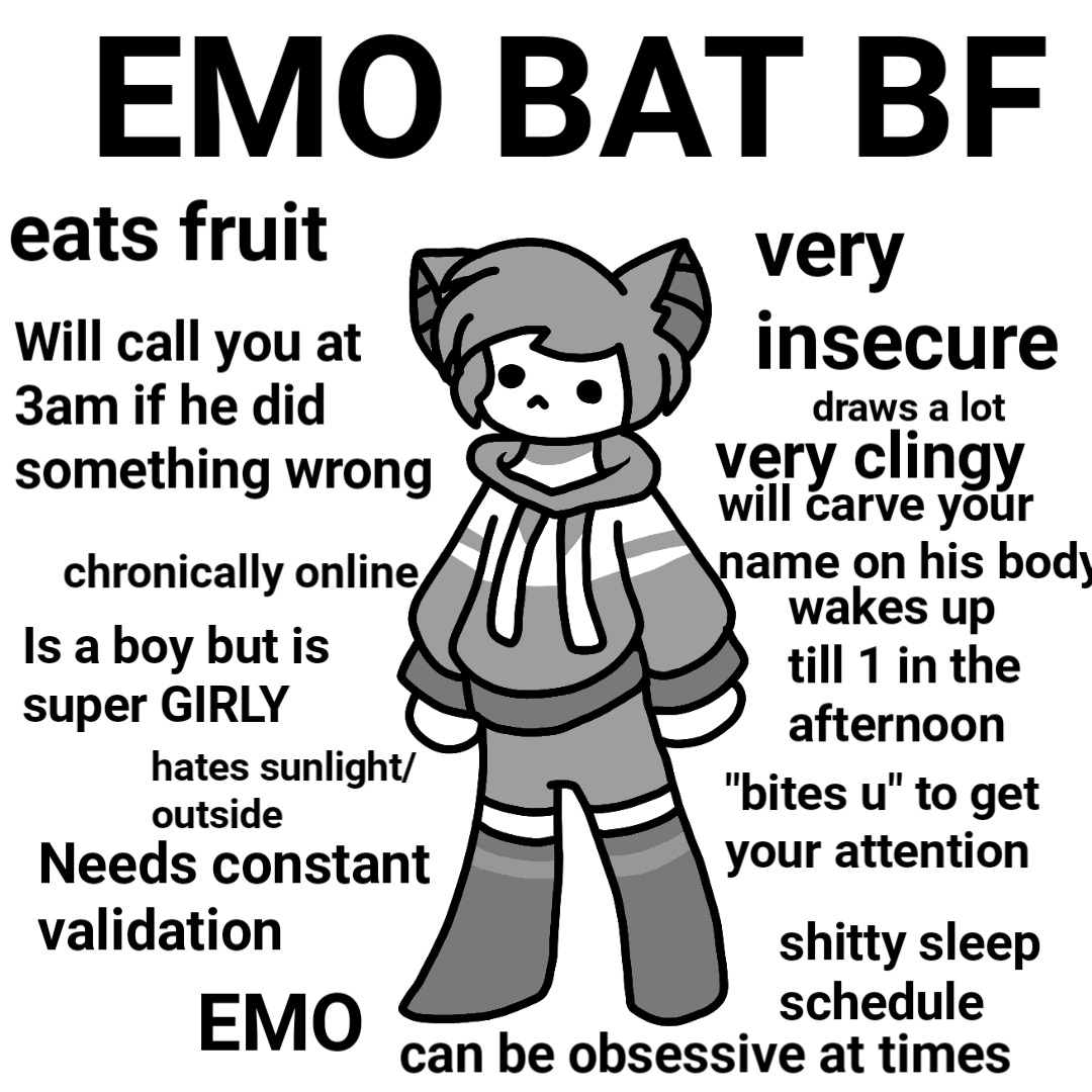 Emo Bat EMO BAT BF by CANDYxBATZ on DeviantArt