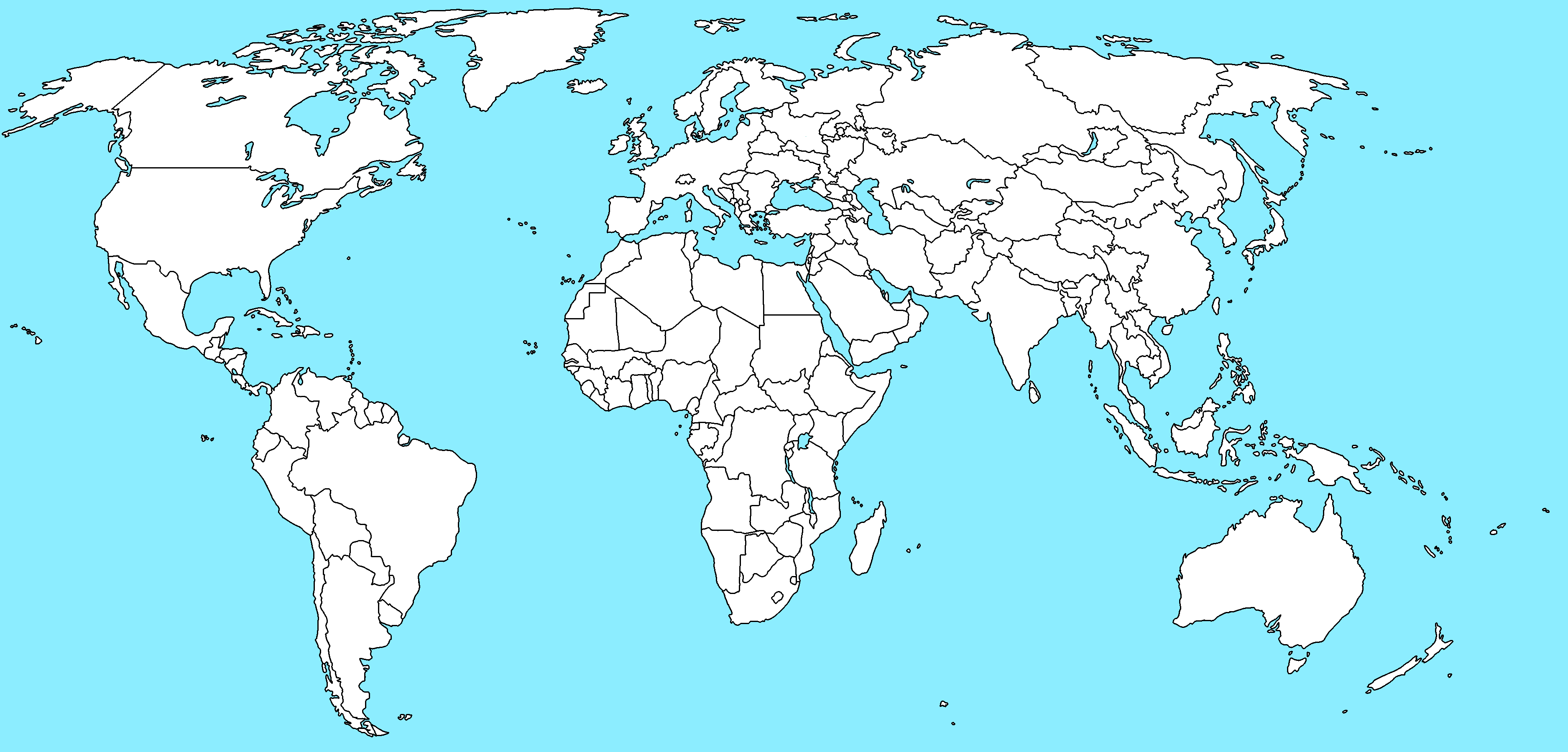 World in 2028. Blank map by MrBuster2005 on DeviantArt