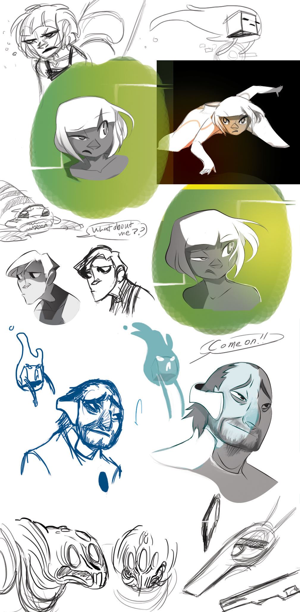 BN Sketchdump: Style Practice