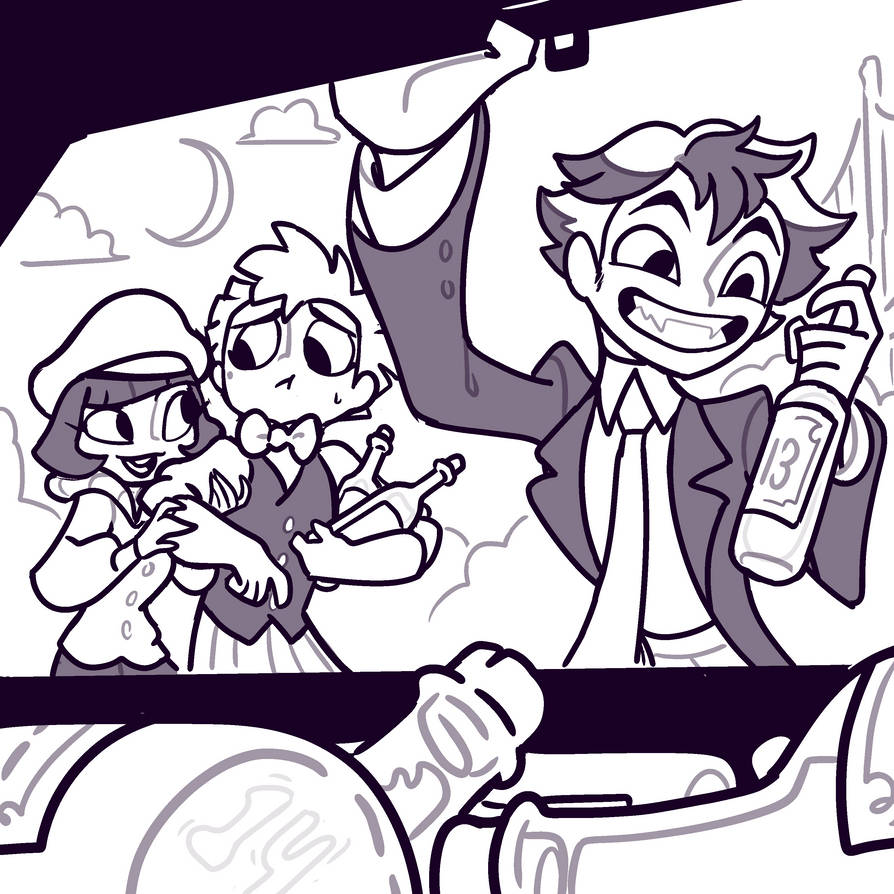 Trunk Inkober Inktober 2025 Day 13 and 14: Drunk in the Trunk by Dream-Piper on ...