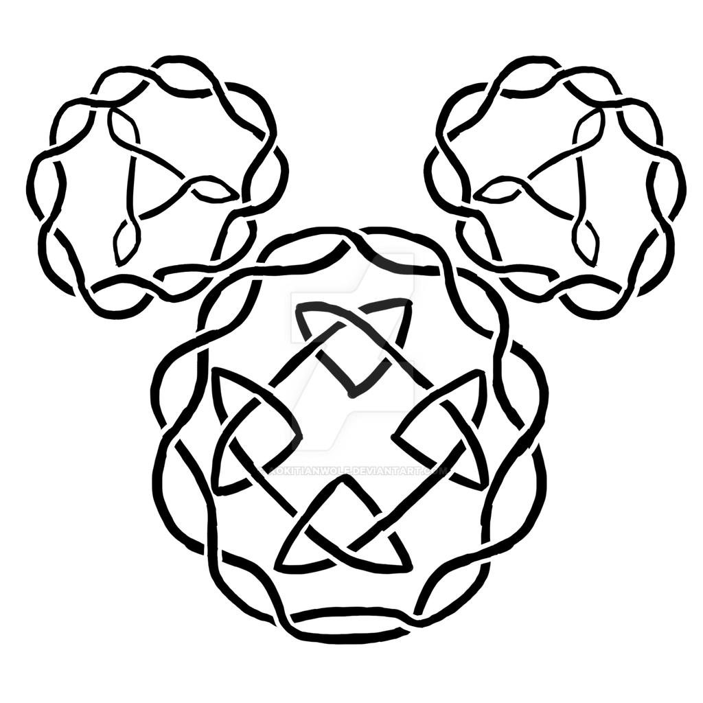 Celtic Knot Mickey Symbol