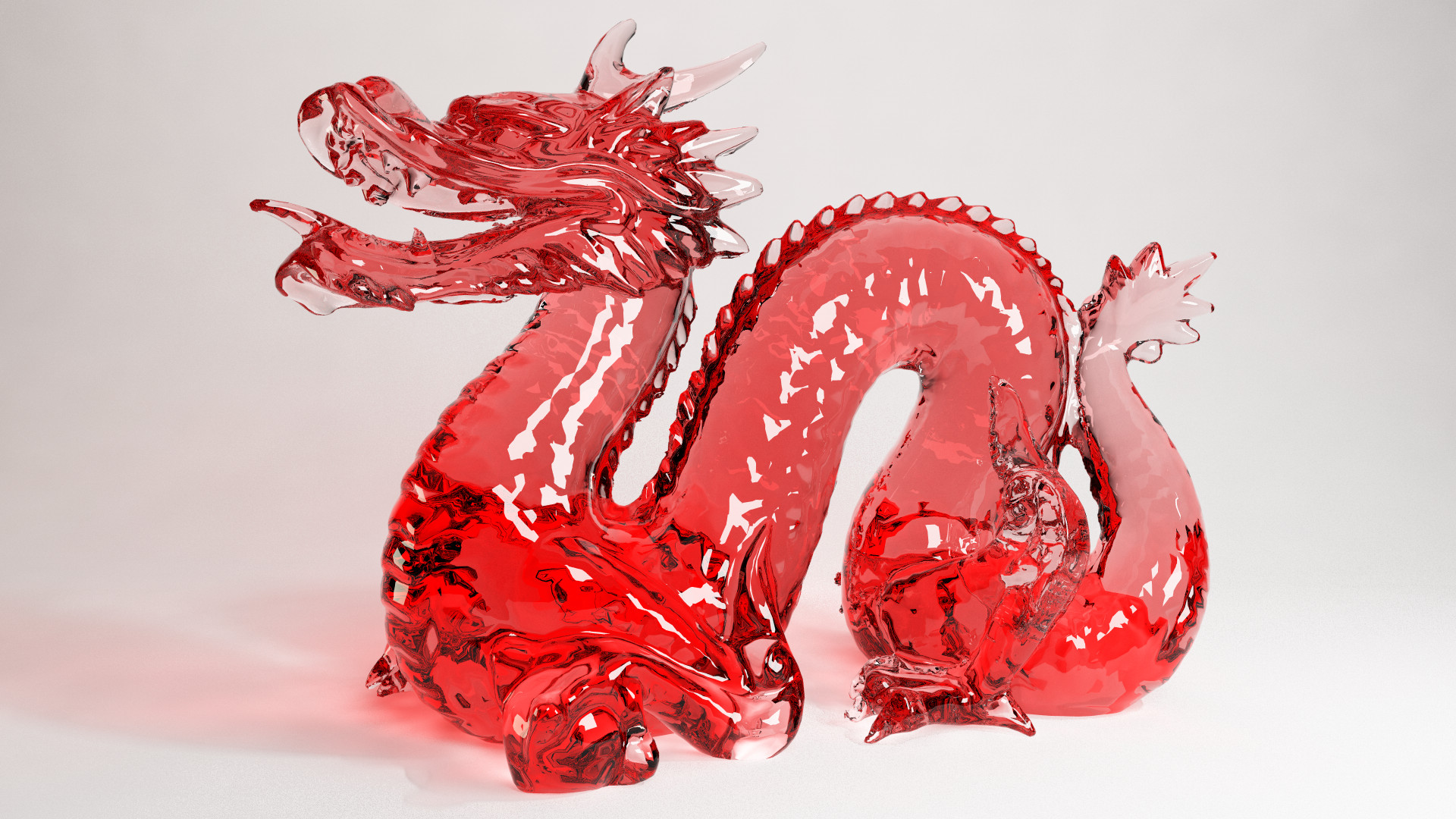 Cinema 4D -- Vray Glass Dragon