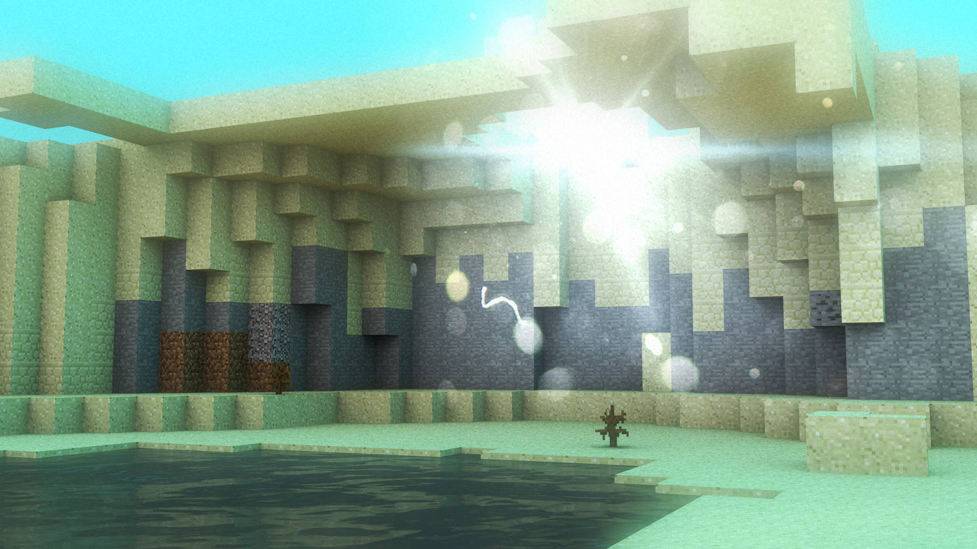 Cinema 4D -- Minecraft wallpaper III