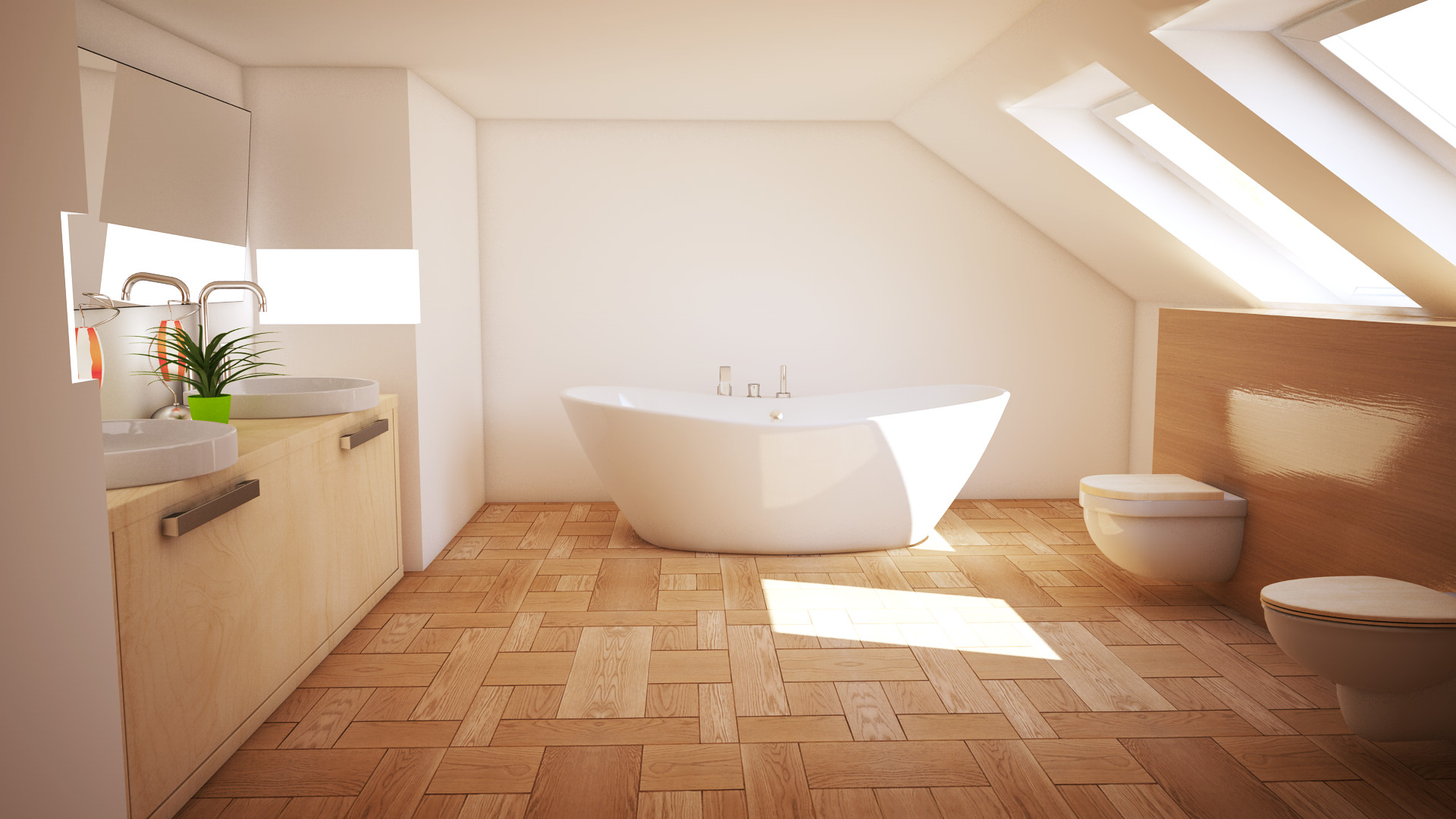 Cinema 4D -- Bathroom ver. I