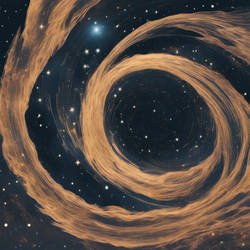 A vast sky of universe swirls of stars like a drea