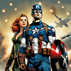 Captain America and Captain Carter