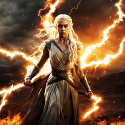 Daenerys Targaryen dothraki lightning fire