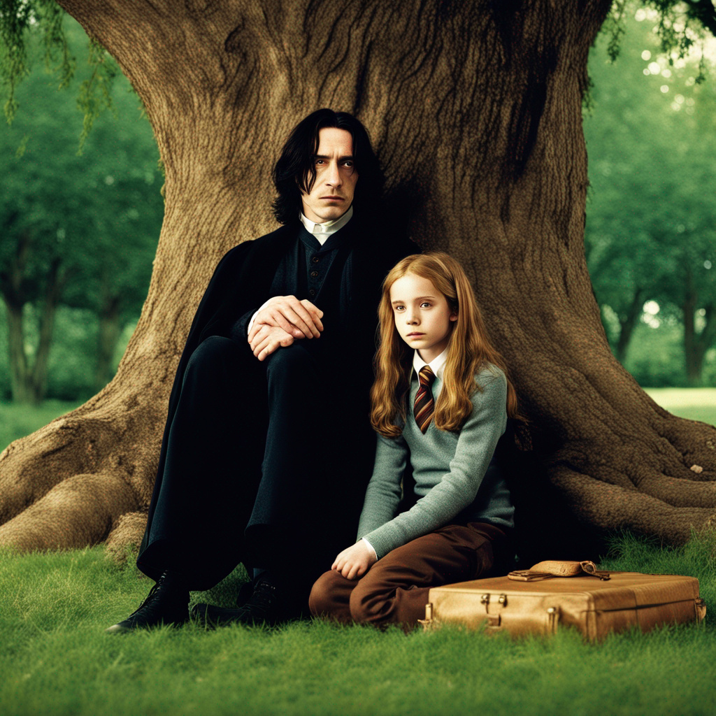 Snape Tree Scene Young Severus Snape under a tree with Hermione Gra by zSpirall on ...