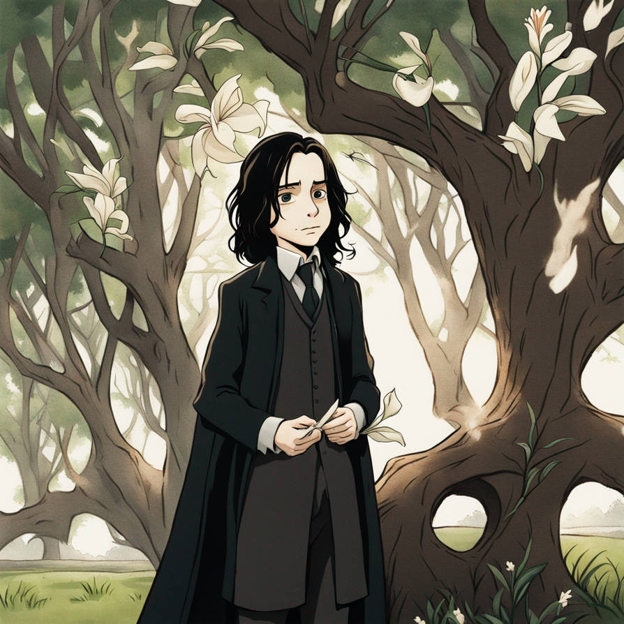 Snape Tree Scene Young Severus Snape under a tree with Lily by zSpirall on DeviantArt