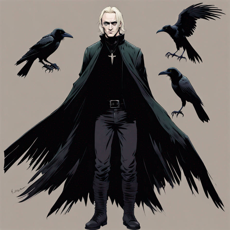 Draco Malfoy as the Crow by zSpirall on DeviantArt
