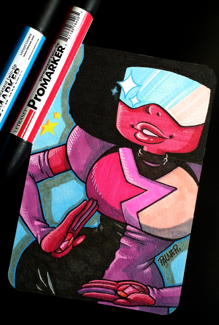 Steven Universe Garnet postcard by lpspalmer